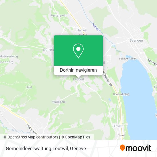 Gemeindeverwaltung Leutwil Karte