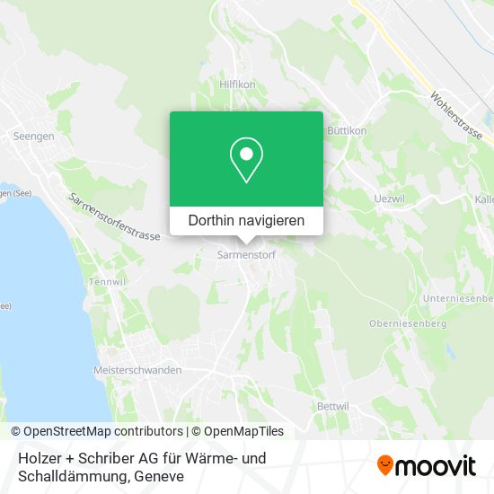 Holzer + Schriber AG für Wärme- und Schalldämmung Karte