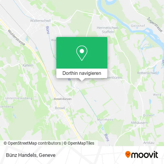 Bünz Handels Karte
