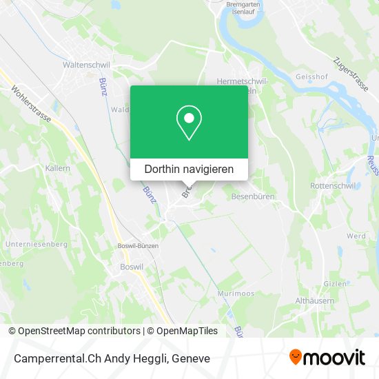 Camperrental.Ch Andy Heggli Karte