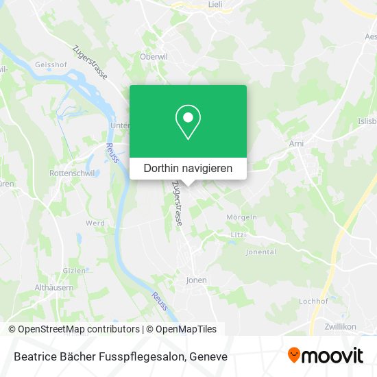 Beatrice Bächer Fusspflegesalon Karte