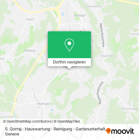 S. Qorraj - Hauswartung - Reinigung - Gartenunterhalt Karte