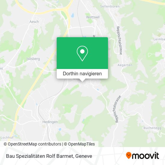 Bau Spezialitäten Rolf Barmet Karte