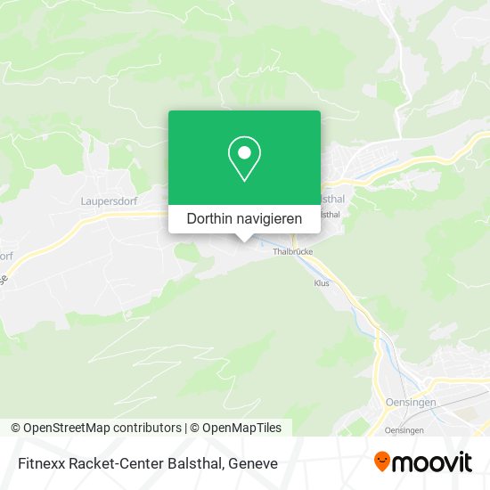 Fitnexx Racket-Center Balsthal Karte
