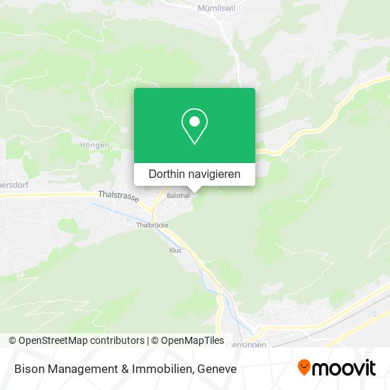 Bison Management & Immobilien Karte