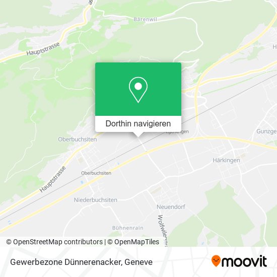Gewerbezone Dünnerenacker Karte