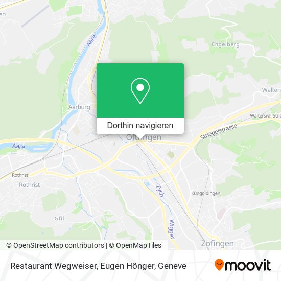 Restaurant Wegweiser, Eugen Hönger Karte