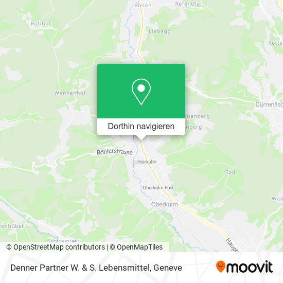 Denner Partner W. & S. Lebensmittel Karte