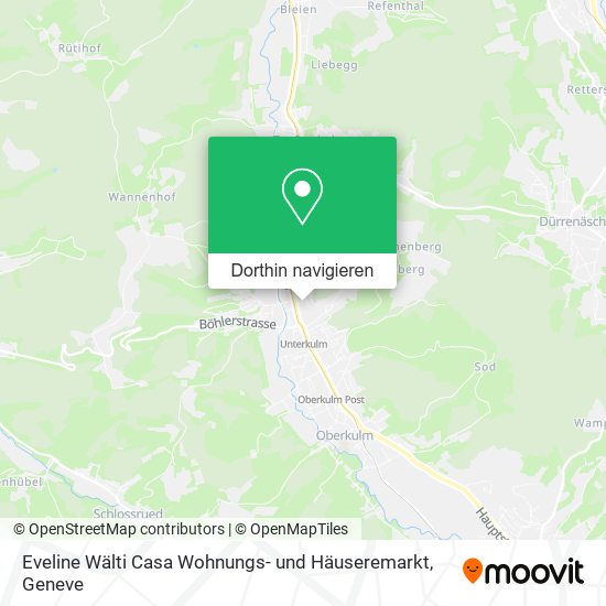 Eveline Wälti Casa Wohnungs- und Häuseremarkt Karte