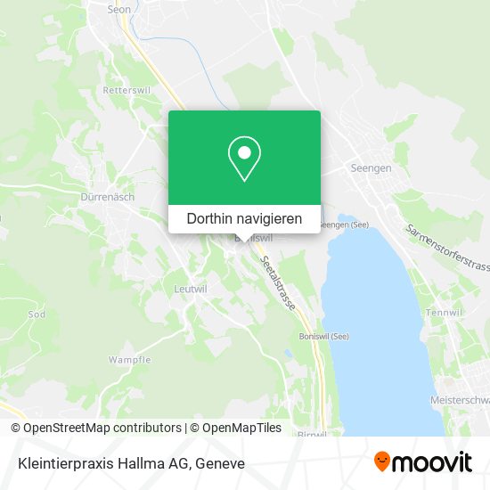 Kleintierpraxis Hallma AG Karte
