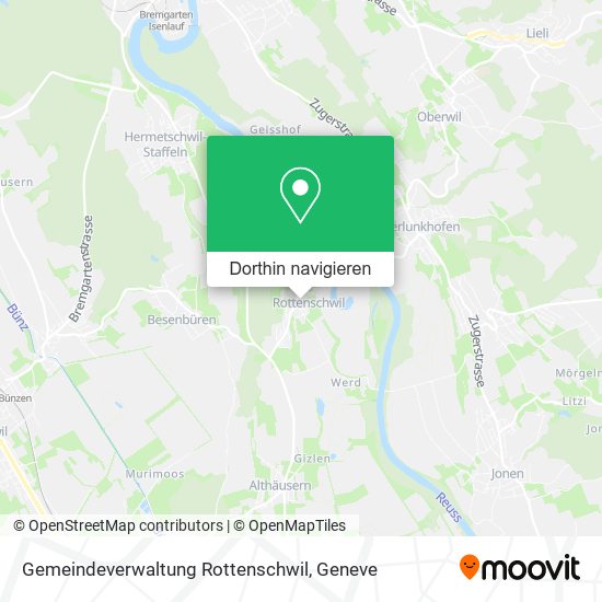 Gemeindeverwaltung Rottenschwil Karte