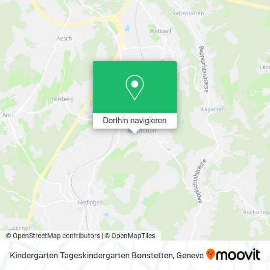 Kindergarten Tageskindergarten Bonstetten Karte