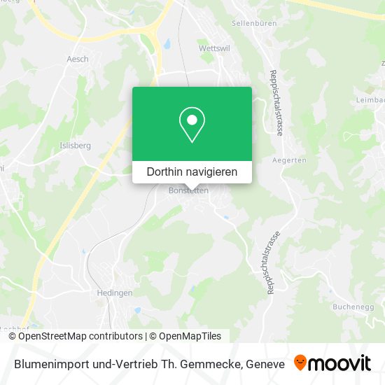 Blumenimport und-Vertrieb Th. Gemmecke Karte