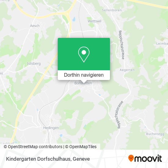 Kindergarten Dorfschulhaus Karte