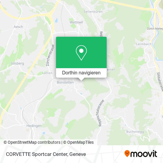 CORVETTE Sportcar Center Karte