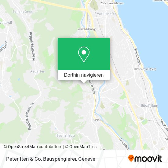 Peter Iten & Co, Bauspenglerei Karte