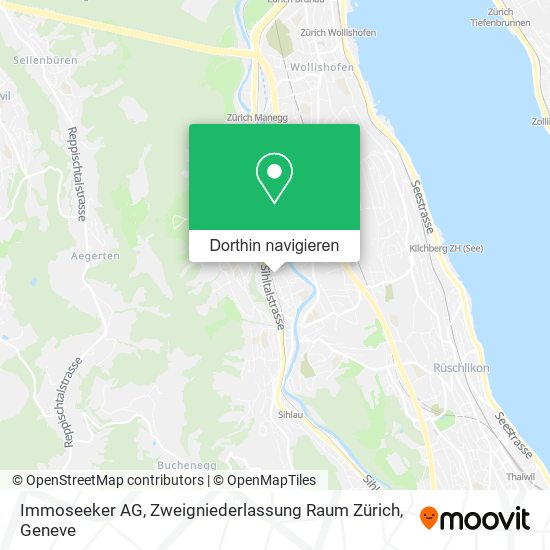 Immoseeker AG, Zweigniederlassung Raum Zürich Karte