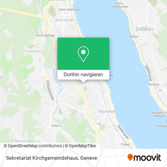 Sekretariat Kirchgemeindehaus Karte