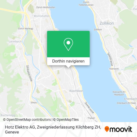 Hotz Elektro AG, Zweigniederlassung Kilchberg ZH Karte