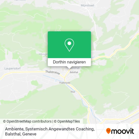 Ambiente, Systemisch Angewandtes Coaching, Balsthal Karte