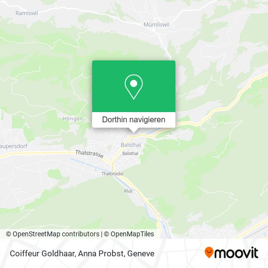 Coiffeur Goldhaar, Anna Probst Karte