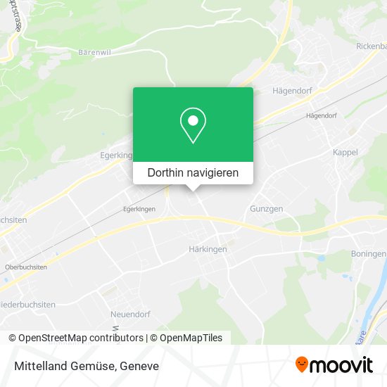 Mittelland Gemüse Karte