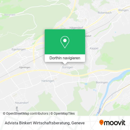 Advista Binkert Wirtschaftsberatung Karte