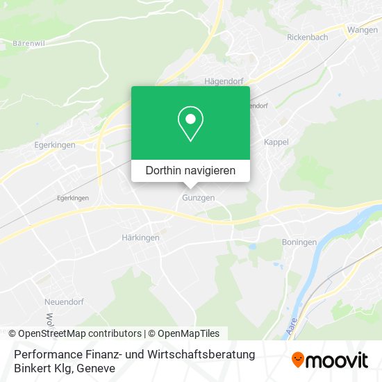 Performance Finanz- und Wirtschaftsberatung Binkert Klg Karte
