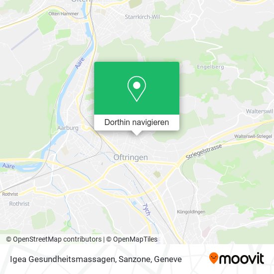 Igea Gesundheitsmassagen, Sanzone Karte