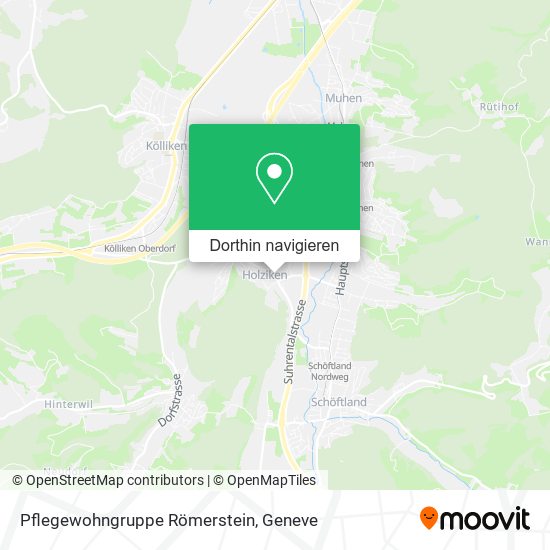 Pflegewohngruppe Römerstein Karte