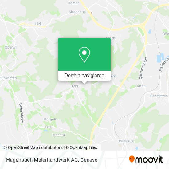 Hagenbuch Malerhandwerk AG Karte