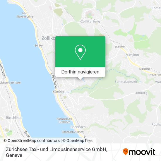 Zürichsee Taxi- und Limousinenservice GmbH Karte