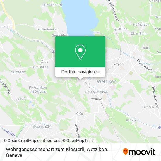 Wohngenossenschaft zum Klösterli, Wetzikon Karte