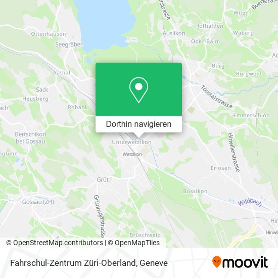 Fahrschul-Zentrum Züri-Oberland Karte