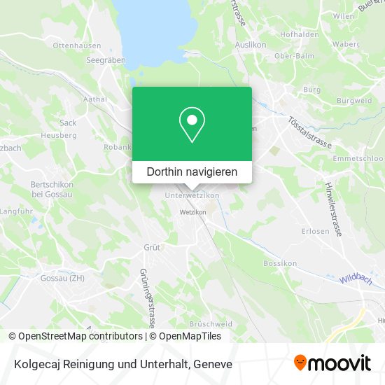 Kolgecaj Reinigung und Unterhalt Karte