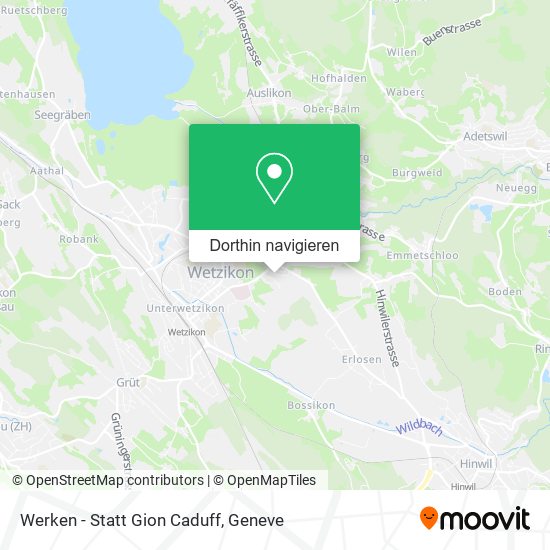 Werken - Statt Gion Caduff Karte