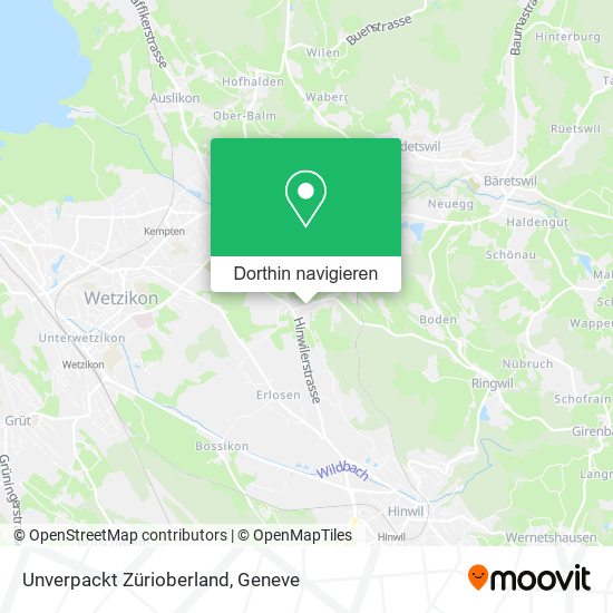 Unverpackt Zürioberland Karte