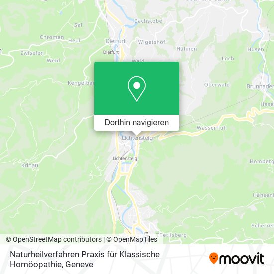 Naturheilverfahren Praxis für Klassische Homöopathie Karte