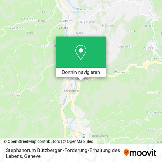 Stephanorum Bützberger -Förderung / Erhaltung des Lebens Karte