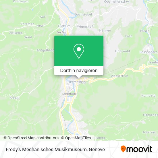 Fredy's Mechanisches Musikmuseum Karte