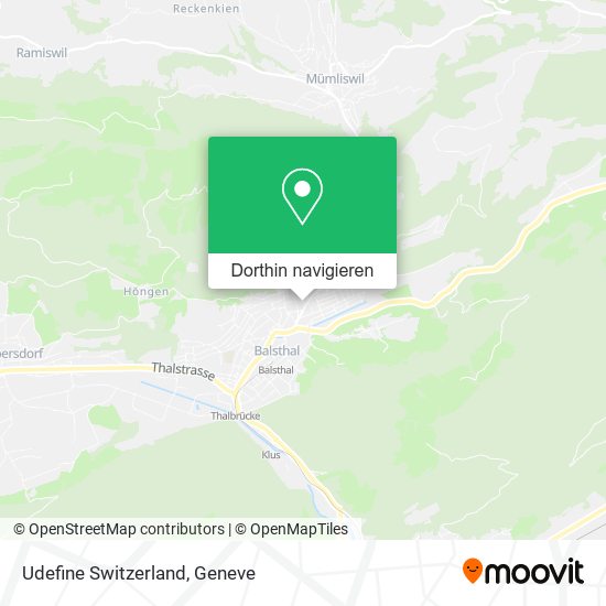 Udefine Switzerland Karte