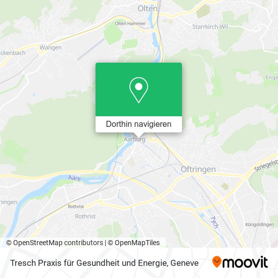 Tresch Praxis für Gesundheit und Energie Karte