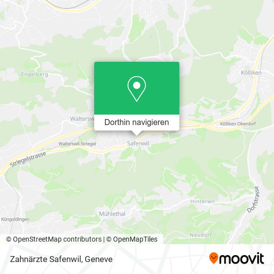 Zahnärzte Safenwil Karte