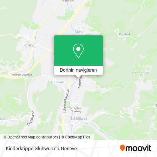 Kinderkrippe Glühwürmli Karte