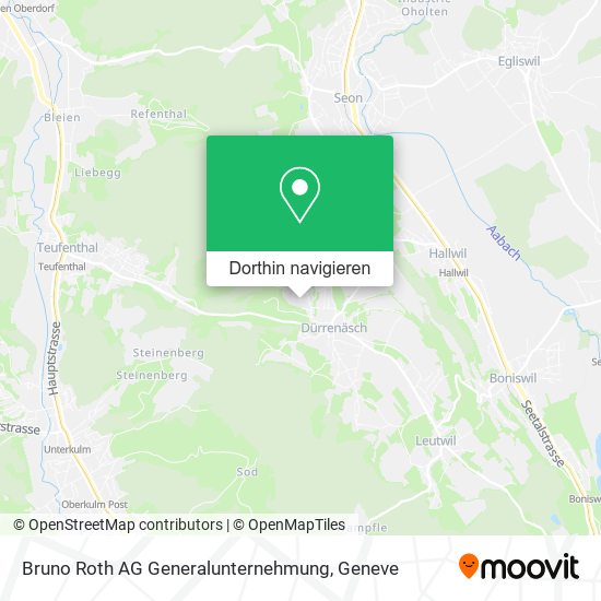 Bruno Roth AG Generalunternehmung Karte