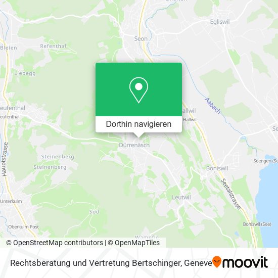Rechtsberatung und Vertretung Bertschinger Karte