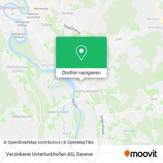 Verzinkerei Unterlunkhofen AG Karte