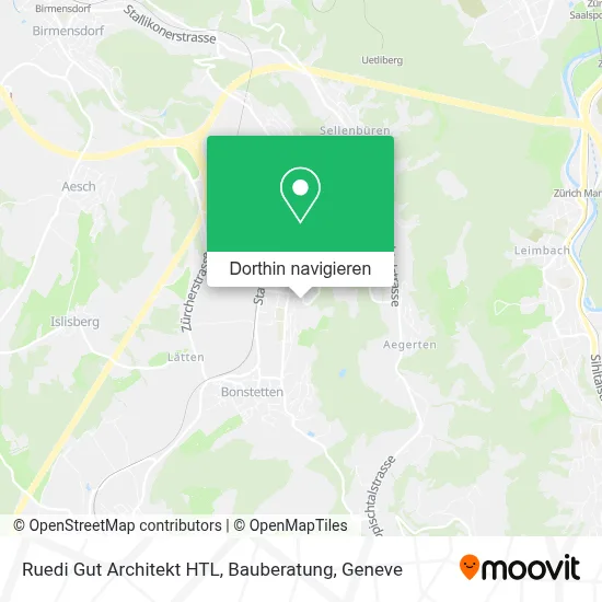 Ruedi Gut Architekt HTL, Bauberatung Karte