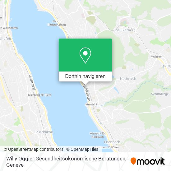 Willy Oggier Gesundheitsökonomische Beratungen Karte