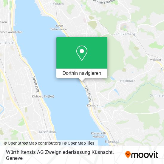 Würth Itensis AG Zweigniederlassung Küsnacht Karte